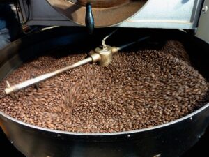Kaffeebohnen im R?stverfahren 