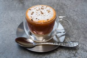 Cappuccino Tasse aus Glas 