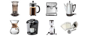 Verschiedene Kaffeemaschinen 